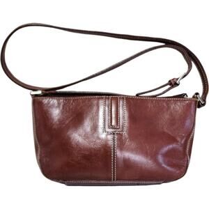 Etienne Aigner Vintage Baguette Shoulder Bag Chestnut Brown‎